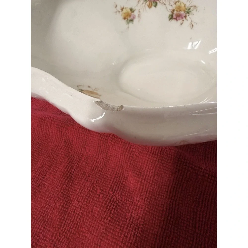 Antique 1901 East Liverpool Potteries Covered Veggie Tureen 11